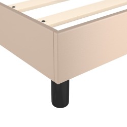 Boxspringbett mit Matratze Cappuccino-Braun 90x190cm Kunstleder