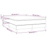 Boxspringbett mit Matratze Dunkelbraun 140x190 cm Stoff