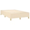 Boxspringbett mit Matratze Creme 120x200 cm Stoff