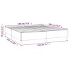 Boxspringbett mit Matratze Dunkelgrau 180x200 cm Stoff