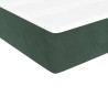 Boxspringbett mit Matratze Dunkelgrün 80x200 cm Samt