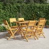 Gartenstühle 6 Stk. Klappbar 47x61x90 cm Massivholz Teak