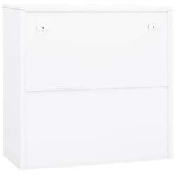 Büroschrank Weiß 90x40x90 cm Stahl