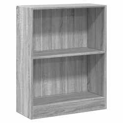 Bücherregal Grau Sonoma 60x24x74,5 cm Holzwerkstoff