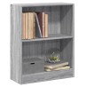 Bücherregal Grau Sonoma 60x24x74,5 cm Holzwerkstoff