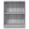 Bücherregal Grau Sonoma 60x24x74,5 cm Holzwerkstoff