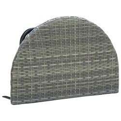 Balkontisch Grau 60x60x40 cm Poly Rattan