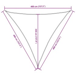 Sonnensegel Oxford-Gewebe Dreieckig 4x4x4 m Weiß