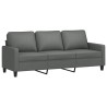 3-Sitzer-Sofa Dunkelgrau 180 cm Stoff