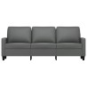 3-Sitzer-Sofa Dunkelgrau 180 cm Stoff