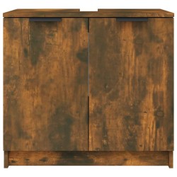 Badschrank Räuchereiche 64,5x33,5x59 cm Holzwerkstoff