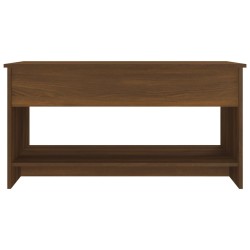 Couchtisch Braun Eichen-Optik 102x50x52,5 cm Holzwerkstoff