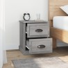 Nachttische 2 Stk. Grau Sonoma 39x39x47,5 cm Holzwerkstoff