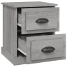 Nachttische 2 Stk. Grau Sonoma 39x39x47,5 cm Holzwerkstoff