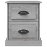 Nachttische 2 Stk. Grau Sonoma 39x39x47,5 cm Holzwerkstoff