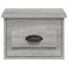 Wand-Nachttische 2 Stk. Grau Sonoma 41,5x36x28 cm