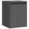 Wandschrank Grau 30x30x40 cm Massivholz Kiefer