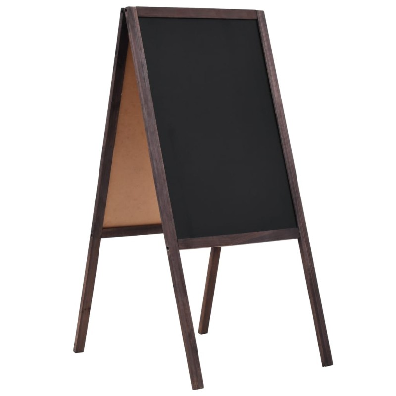 Tafel Kundenstopper Doppelseitig Zedernholz Freistehend 40×60cm