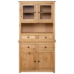 Highboard 93x40,5x180 cm Kiefernholz Panama