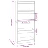 Bücherregal/Raumteiler Grau Sonoma 60x30x135 cm Holzwerkstoff