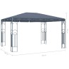 Pavillon 400 x 300 cm Anthrazit