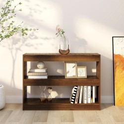 Bücherregal/Raumteiler Braun Eichen-Optik 100x30x72 cm