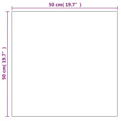 Wandspiegel 50 x 50 cm Quadratisch Glas