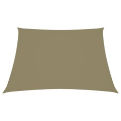 Sonnensegel Oxford-Gewebe Trapezform 4/5x4 m Beige