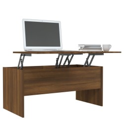 Couchtisch Braun Eichen-Optik 102x50,5x46,5 cm Holzwerkstoff