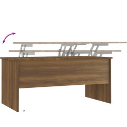 Couchtisch Braun Eichen-Optik 102x50,5x46,5 cm Holzwerkstoff