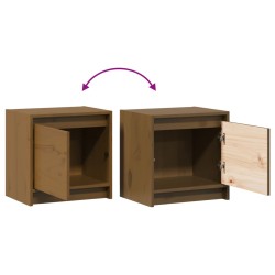 Nachtschrank Honigbraun 40x30,5x40 cm Massivholz Kiefer