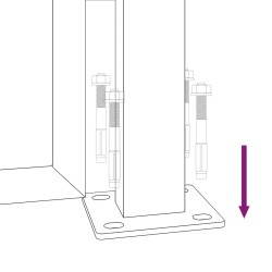 Gartentor Anthrazit 105x180 cm Stahl Bambus-Design