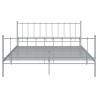 Bett Grau Metall 140x200 cm