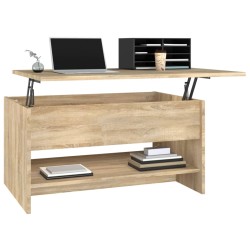 Couchtisch Sonoma-Eiche 80x50x40 cm Holzwerkstoff