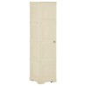 Kunststoffschrank 40x43x164 cm Holzdesign Angora-Weiß