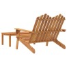 2-tlg. Garten-Lounge-Set Adirondack Massivholz Akazie