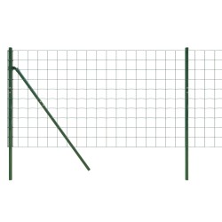 Maschendrahtzaun Grün 1x10 m Verzinkter Stahl