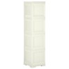 Kunststoffschrank 40x43x164 cm Holzdesign Vanilleeis