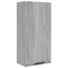 Wand-Badschrank Grau Sonoma 32x20x67 cm