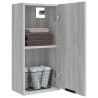 Wand-Badschrank Grau Sonoma 32x20x67 cm