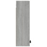 Wand-Badschrank Grau Sonoma 32x20x67 cm