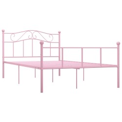 Bettgestell Rosa Metall 160x200 cm