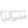 Couchtisch Sonoma-Eiche 102x50x36 cm Holzwerkstoff