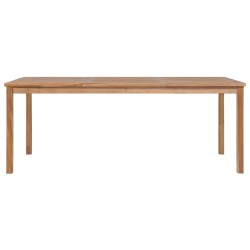 Gartentisch 200x100x77 cm Massivholz Teak