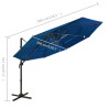 Sonnenschirm mit Aluminium-Mast 4-lagig Azurblau 3x3 m