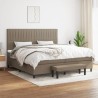 Boxspringbett mit Matratze Taupe 200x200 cm Stoff