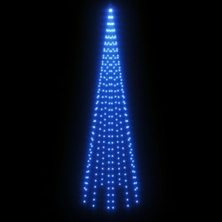 LED-Weihnachtsbaum für Fahnenmast Blau 310 LEDs 300 cm