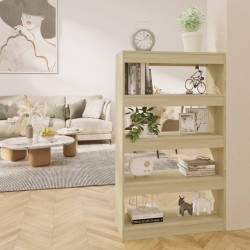 Bücherregal/Raumteiler Sonoma-Eiche 80x30x135 cm Holzwerkstoff