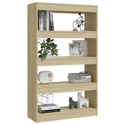 Bücherregal/Raumteiler Sonoma-Eiche 80x30x135 cm Holzwerkstoff