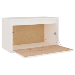 Wandschrank Weiß 60x30x35 cm Massivholz Kiefer